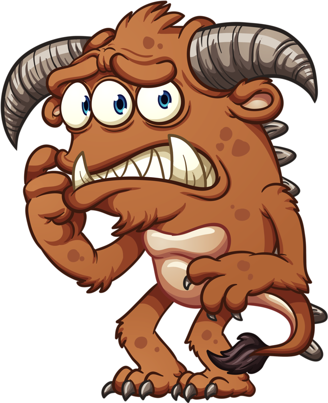 ○•‿✿⁀monster Mash‿✿⁀•○ - Worried Monster (662x800)