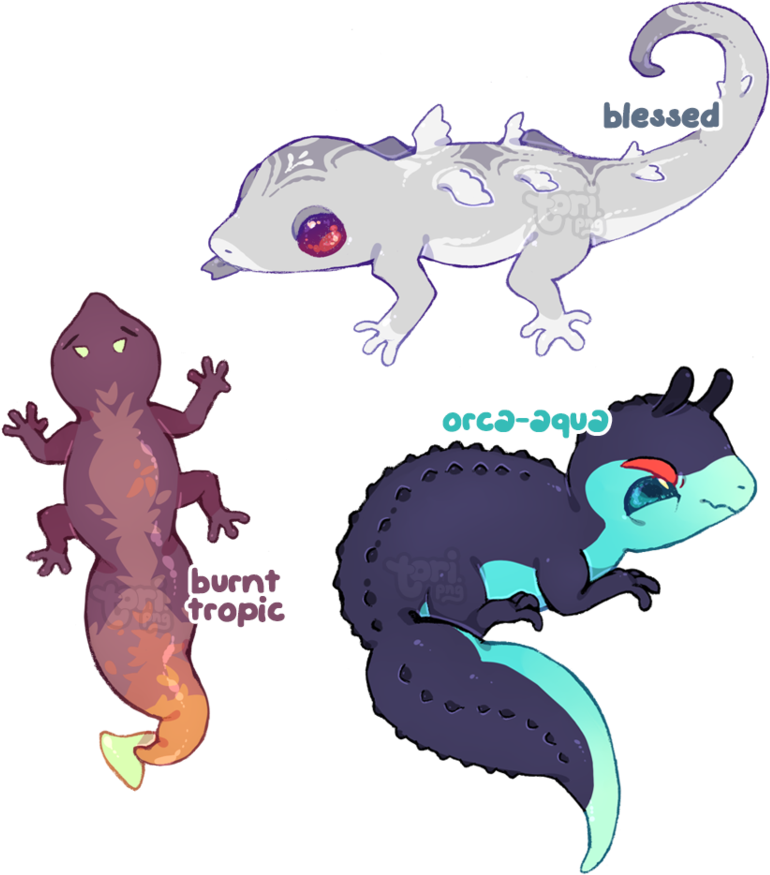 [closed] Gecko Designs Auction By Toripng - Cartoon (858x931)