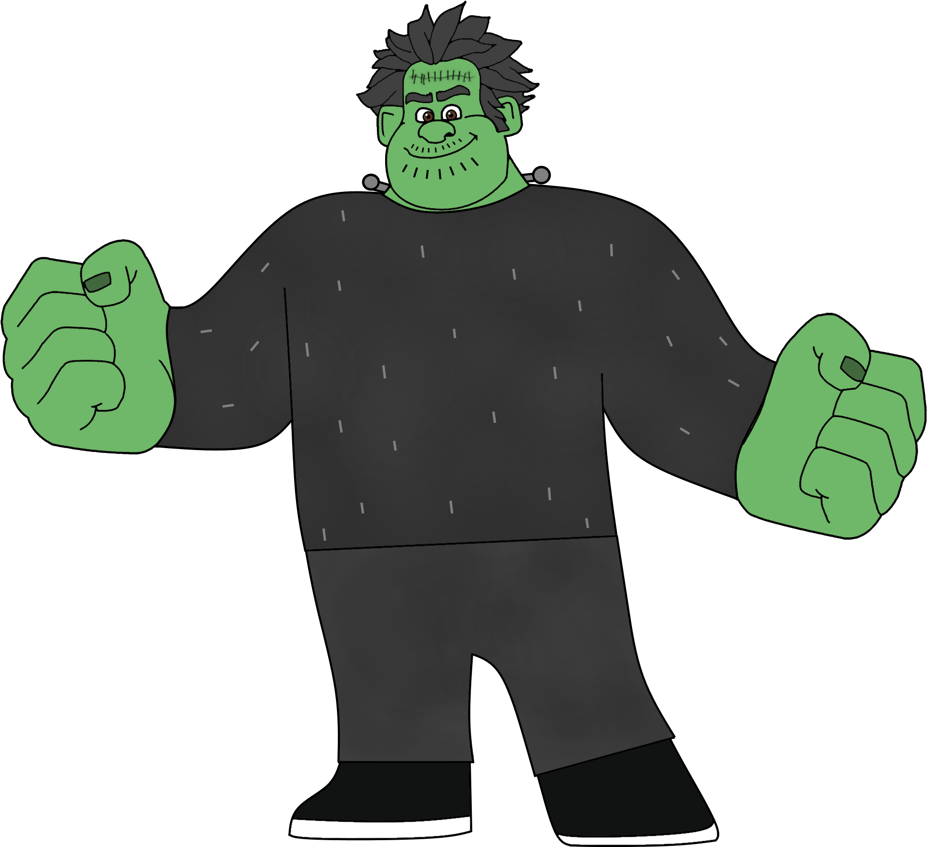 Wreck-it Ralph As Frankenstein - Wreck It Ralph Hulk (1984x1762)