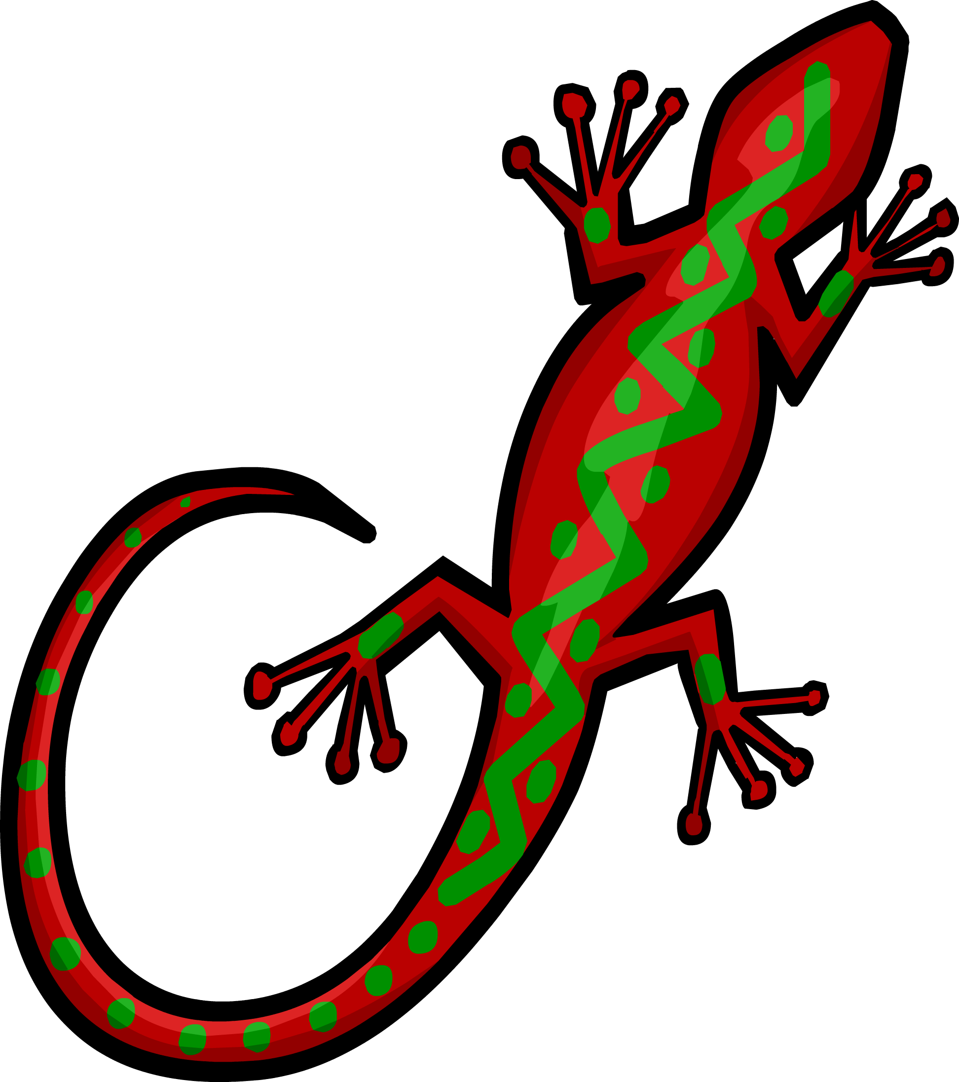 Wall Gecko Sprite 001 - Wall Gecko Sprite 001 (1944x2193)