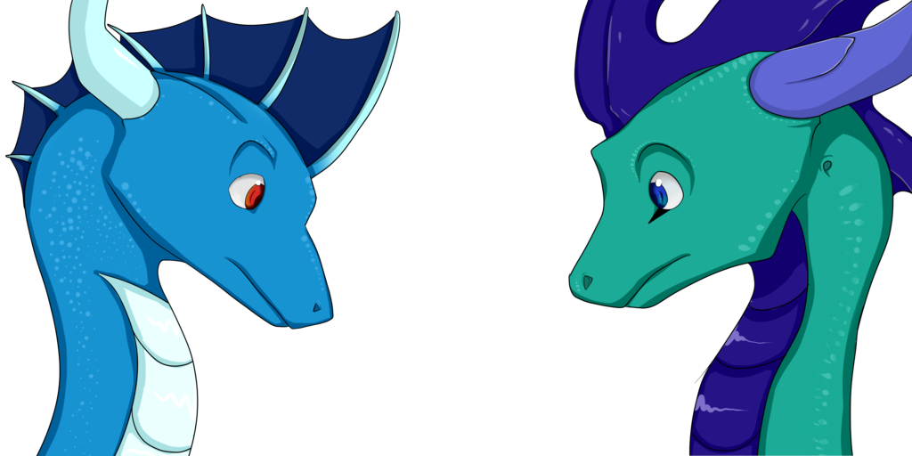 Skye And Jaze By Wolfsaz - Cartoon (1024x512)