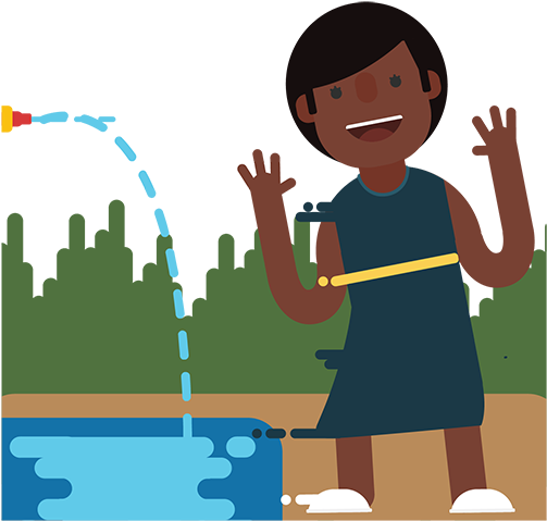 Slip And Slide - Cartoon (700x700)