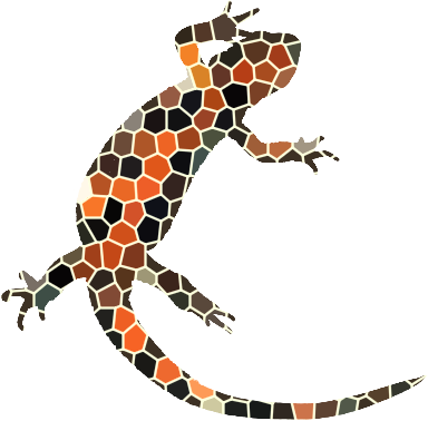 Digital Humanities Courses Newtfire Dh Courses Mosaic - Fire Belly Newts (384x378)