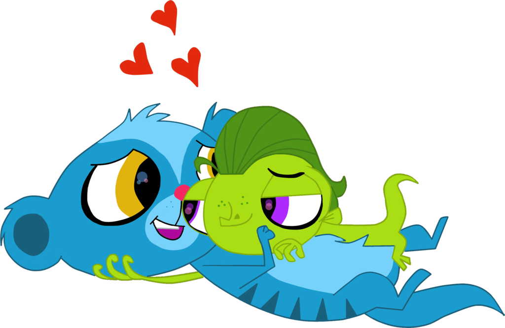 Love Gecko And Mongoose By Heinousflame - Cartoon (1024x666)