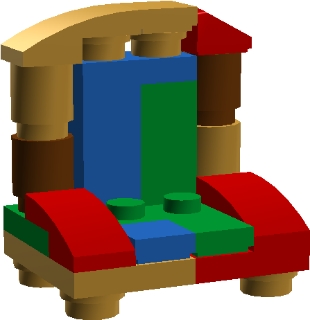 Santa Squidward's Chair - Lego Santa Chair (1126x577)