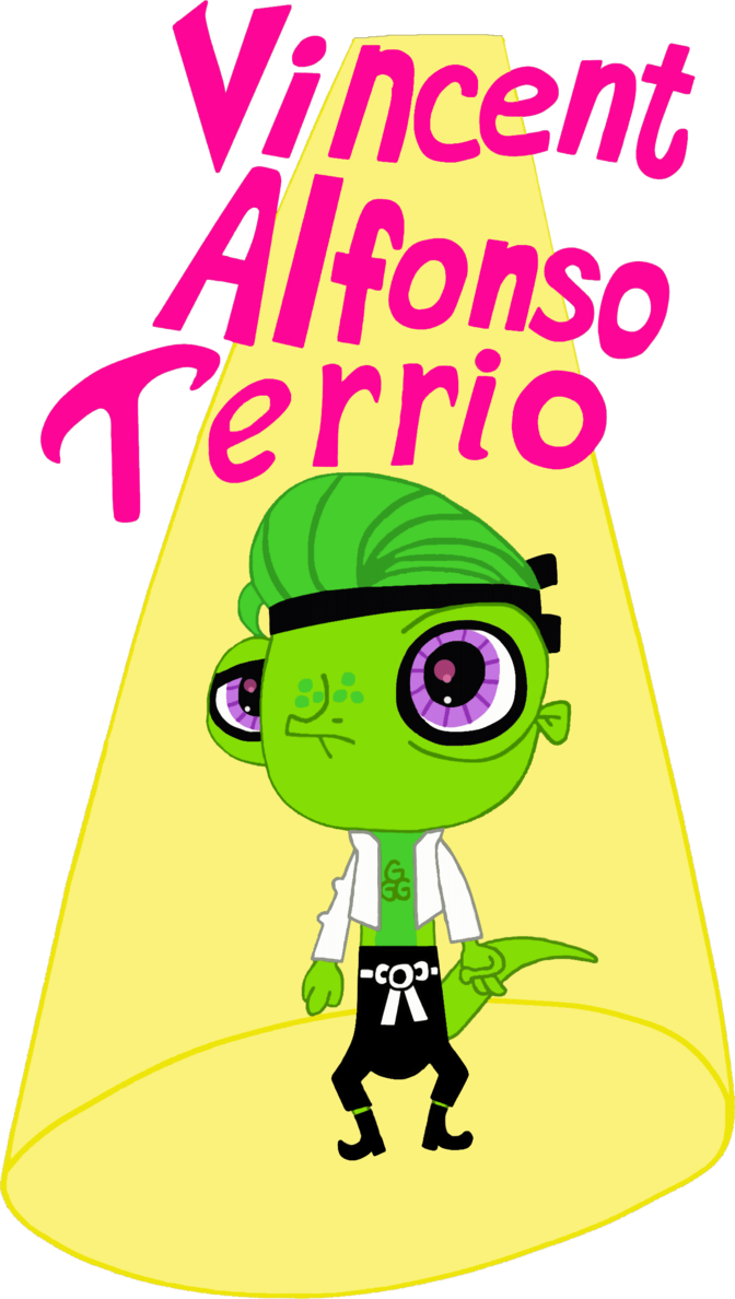 Gecko Vinnie By Hedgehog-russell - Cartoon (672x1188)