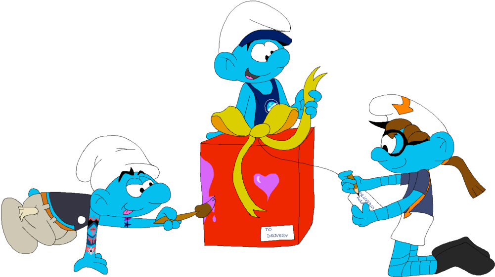 Smurfy Gift Exchange By Howlibird - Smurfy Gift Exchange By Howlibird (1024x600)