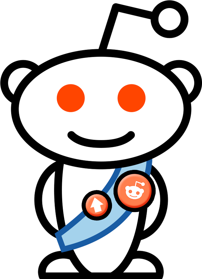 Buttons & Pins Jan - Reddit Logo Png (720x900)