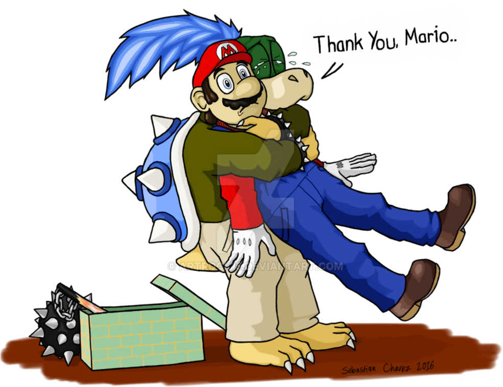 Larry's Christmas Gift From Mario By Artrock15 - Christmas Gift (999x800)