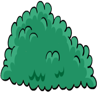 Cartoon Bush Cliparts - Bush Clipart (420x420)