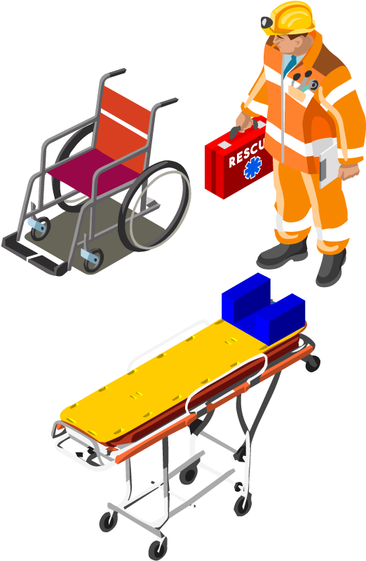 Firefighter Ambulance Wheelchair - Firefighter Ambulance Wheelchair (595x842)