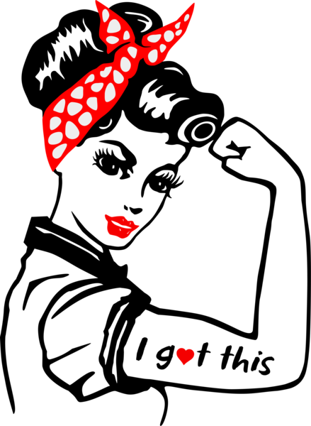 Rosie The Riveter Clipart (439x600)