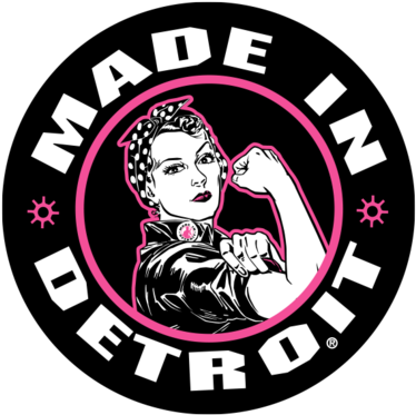 Rosie The Riveter 4" Stickers - Made In Detroit Rosie The Riveter (395x480)