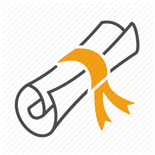 Diploma Icon Picture - Wings Creations College Of Art, Media & Design (512x512)