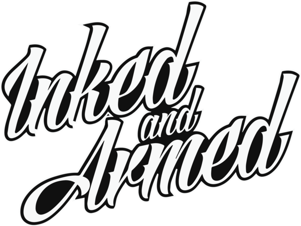 5" Large Inked & Armed Decal - Decal (600x450)