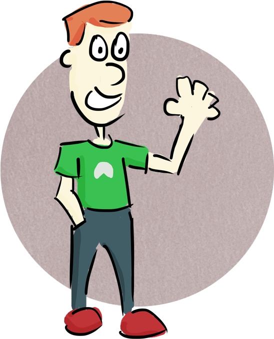 Hey There I'm Pretty Passionate About Lean - Cartoon (568x704)