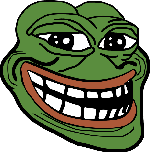 Troll Face Pepe - You Troll A Libtard Epic Style (640x646)