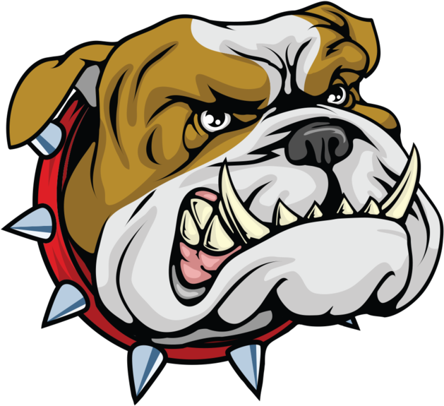 Bulldog Cartoonbulldog Mascotcartoon - Bulldog Football Vector (630x630)