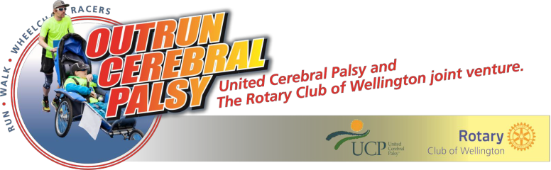 2017 Outrun Cerebral Palsy 5k Run Walk Wheelchair Race - Rotary International (776x240)