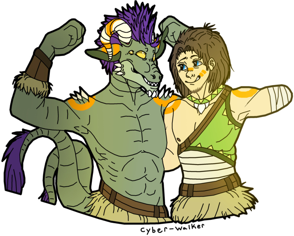 Thornton Redmond By Cyber Walker Best Friends By Cyber - Cartoon (1014x788)