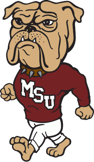 13 Photos Of Mississippi State Mascot Logos Draw - Mississippi State University Bulldogs (318x545)