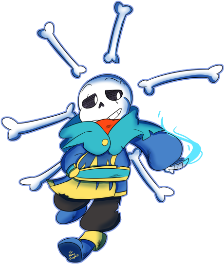 “ I Tried To Draw More Exposition On This Au - Fantasytale Sans (500x573)