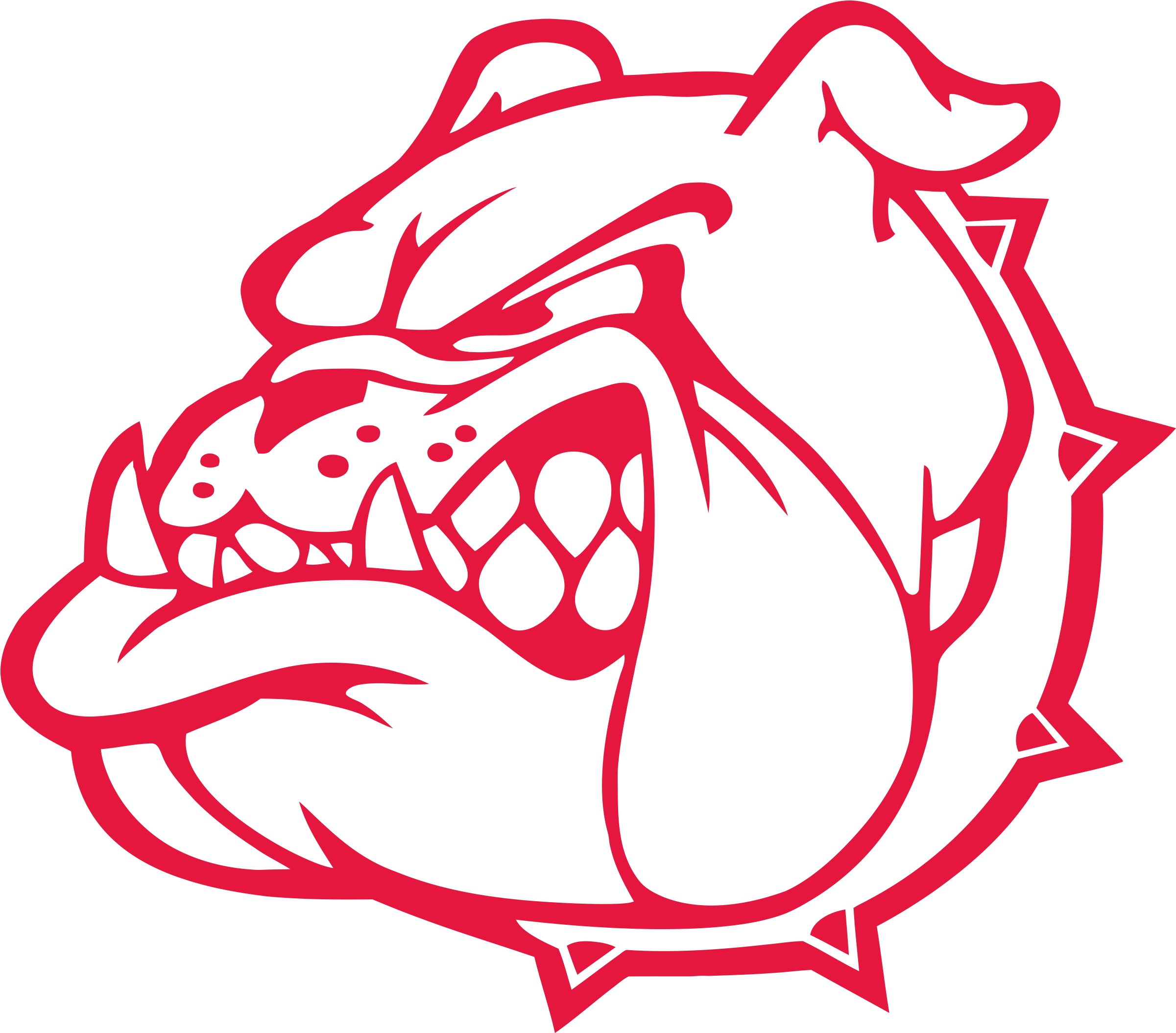 Bulldog High School Mascot (2400x2400)