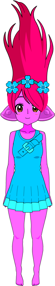 Poppy In Kisekae Form By Grimkaloonka - Cartoon (407x1097)