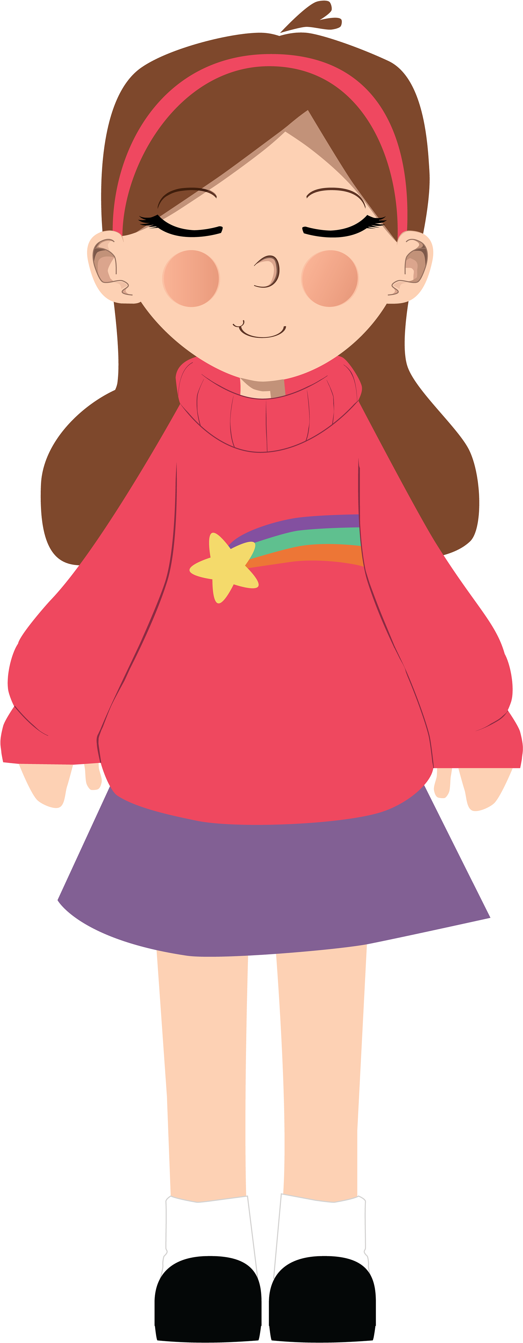 Mabel From The Tv Series Gravity Falls - Cartoon (1920x4422)