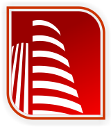 Vector Constructions Red Buildings Logo Download - Graphic Design (389x346)