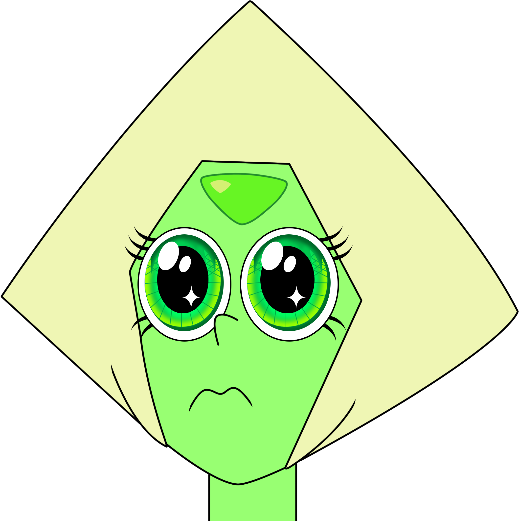 Garnet Green Yellow Vertebrate Amphibian Cartoon Frog - Peridot (2170x2133)