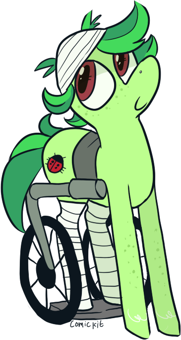 Comickit, Disabled, Oc, Oc Only, Oc - Cartoon (472x686)