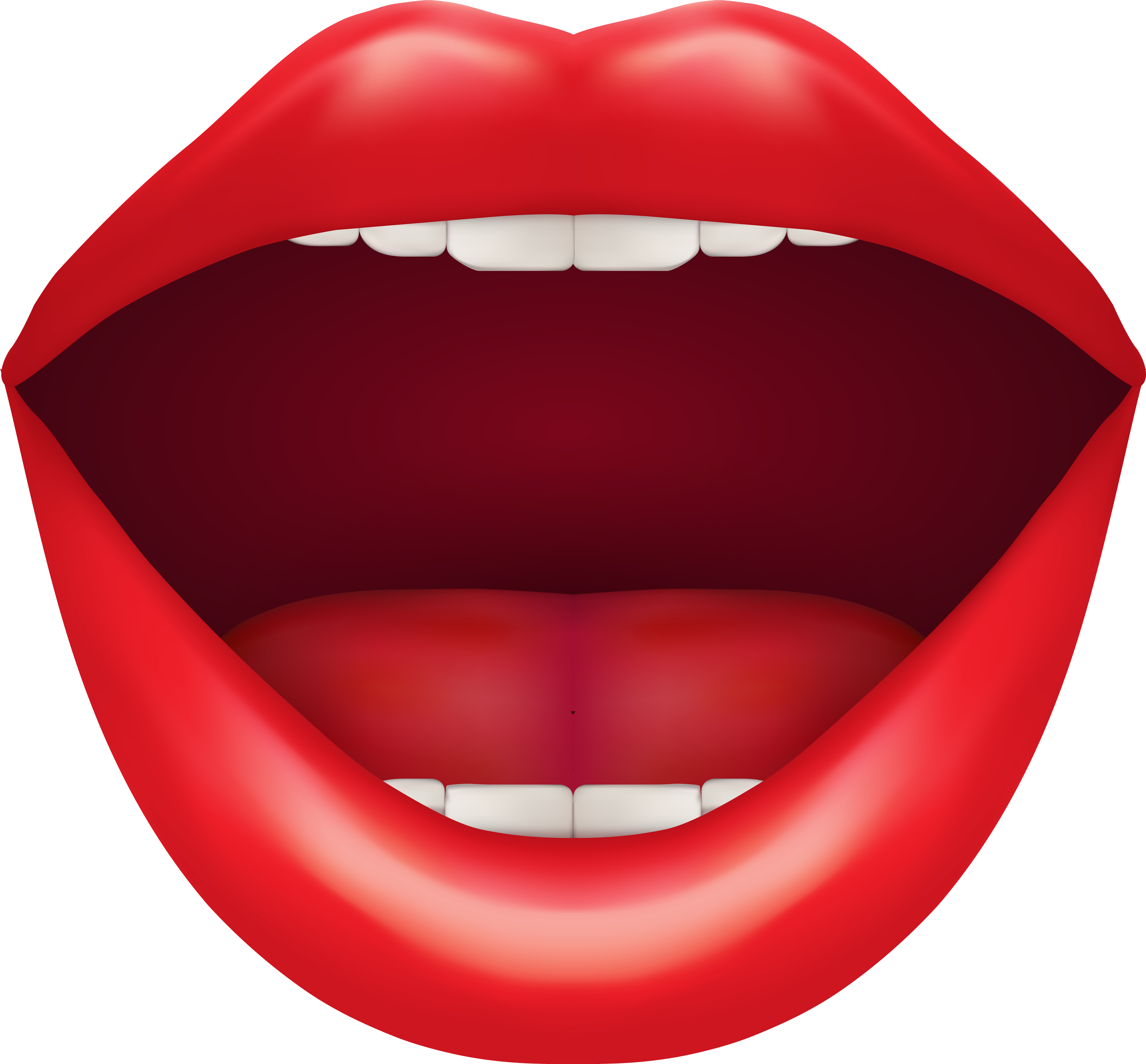 Open Red Mouth Png Clip Art - Open Red Mouth Png Clip Art - (8000x7429) Png...