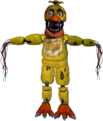 This Is Withered Freedy He Is Broken - Old Chica Full Body (371x436)