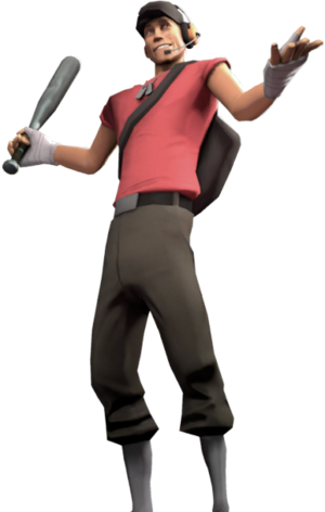 < This Is The Soldier, He Fights For America And Calls - Scout From Team Fortress 2 (300x472)