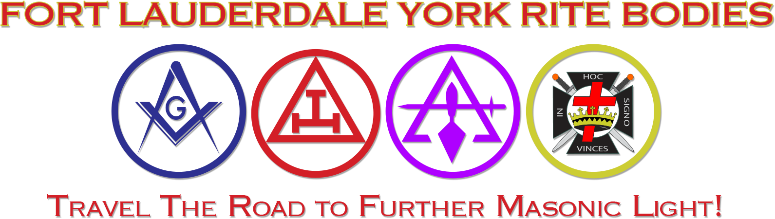Fort Lauderdale York Rite Bodies Travel The Road To - Royal & Select Masters (1600x466)