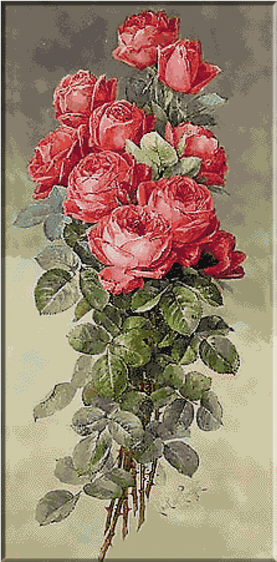 Paul De Longpre-trandafiri Rosii - Vintage Paintings Of Peonies (800x800)
