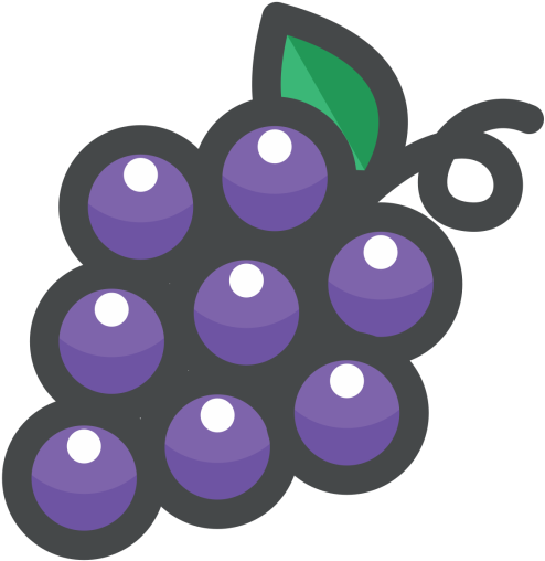 Grape, Fruit, Vitamin, Healthy Icon - Grape Icon Png (512x512)