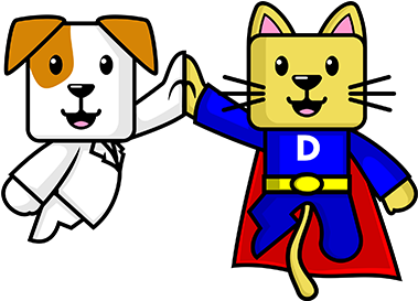 Corticosteroids And Vitamin D Work Together - Cartoon (400x399)