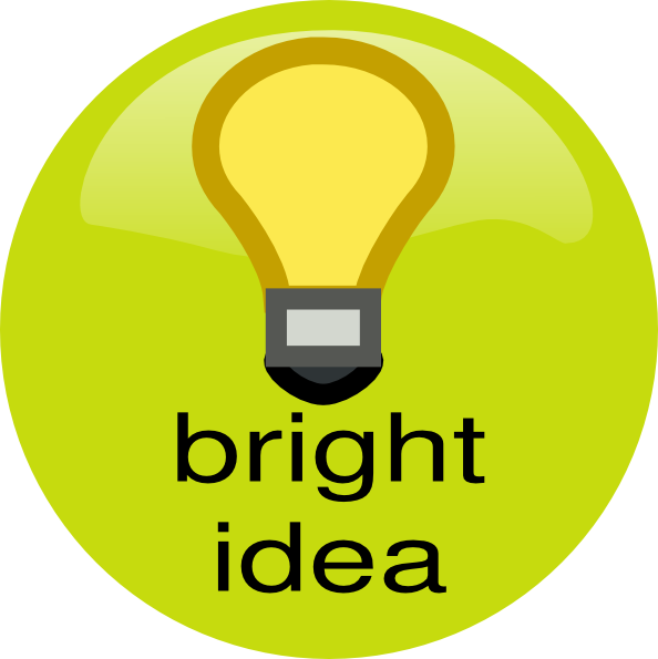 Brightidea Clip Art At Clker - Clip Art Bright Idea (594x595)