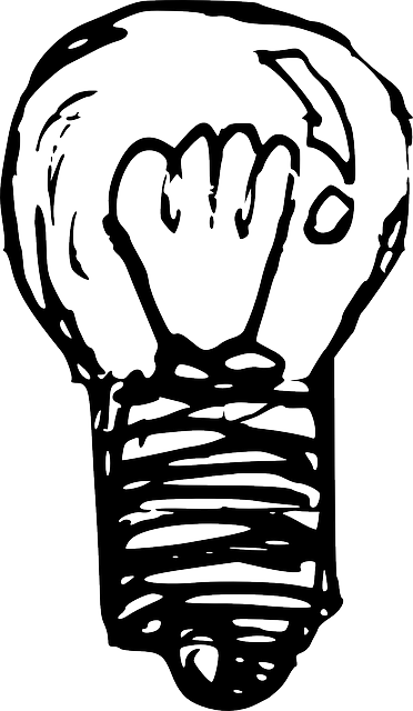 Bulb, Lamp, Light, Electric Bulb, Energy, Power, Idea - Light Bulb Sketch Png (372x640)