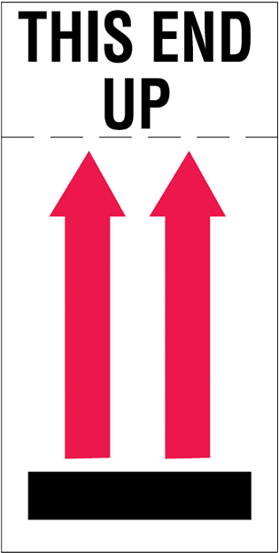 Brady Shipping Label This End Up 500 Per Roll - Label (800x800)