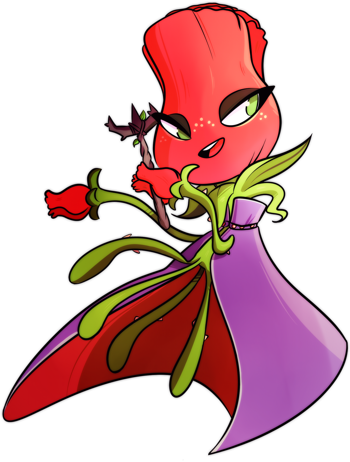 Rose By Call Me Fantasy - Plants Vs Zombie Rose (1280x1649)