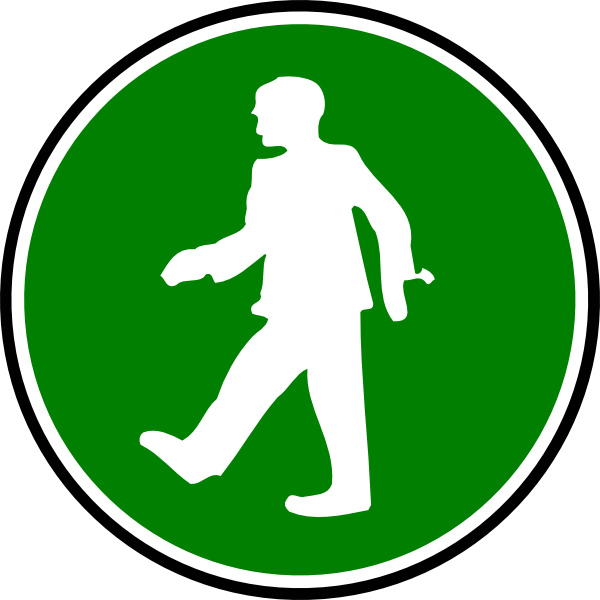 Walking Icon Clip Art - American Shifter Knob Man Walking Red Metal Flake M16x1.5 (600x600)