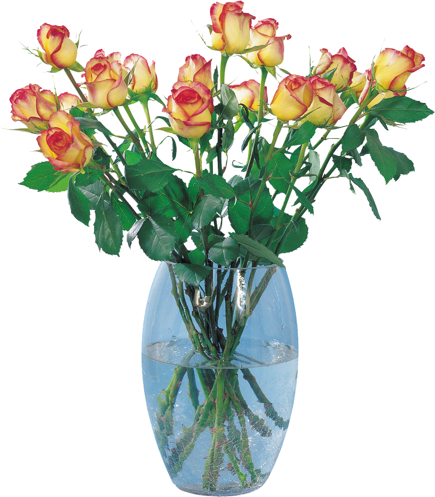 Garden Roses Vase Flower Bouquet - Garden Roses Vase Flower Bouquet (1024x1024)