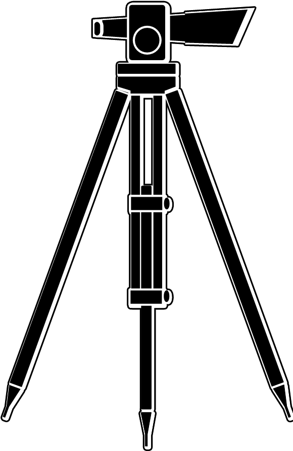 Land Surveyor Clip Art - Survey Tripod Clip Art (604x903)