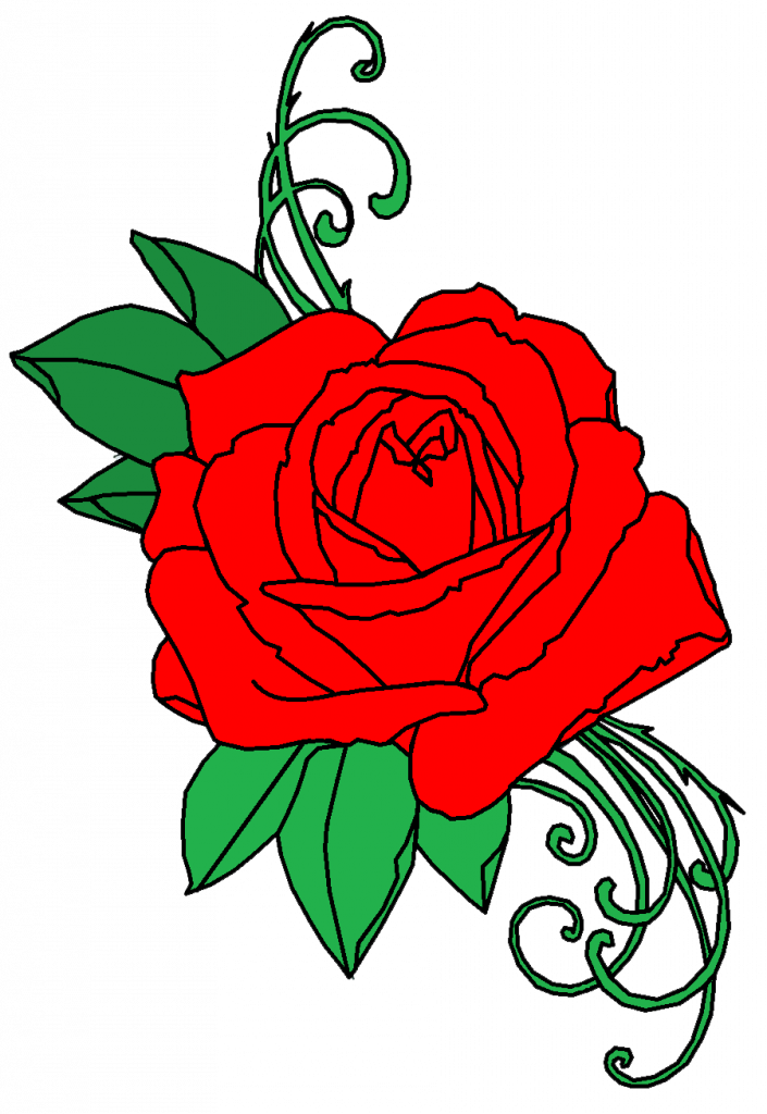 Download Rose Tattoo Transparent - Rose Tattoo Png (705x1024)
