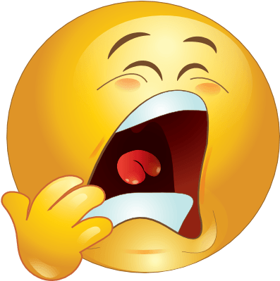 Yawning Smiley Face Clipart Yawn Smiley Emoticon Jqhbvg - Yawn Emoticon (420x326)