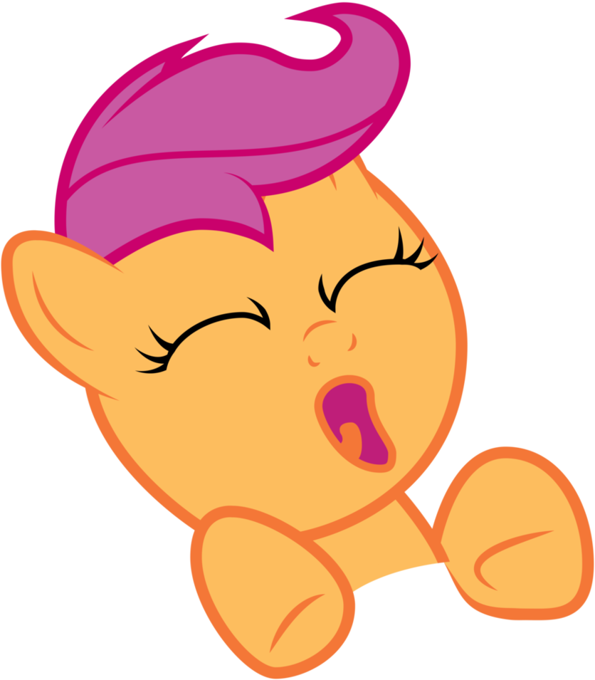 Yawn By Omniferious - Scootaloo (836x955)