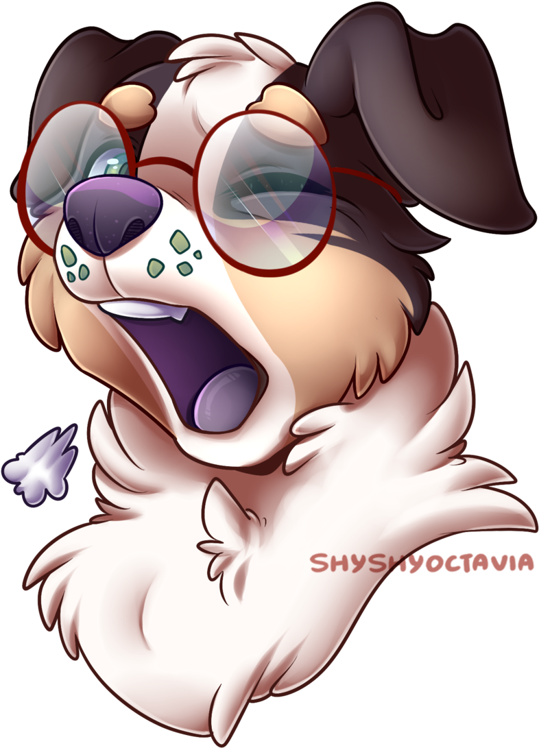 Heckin' Yawn By Shyshyoctavia - Cartoon (1024x1208)